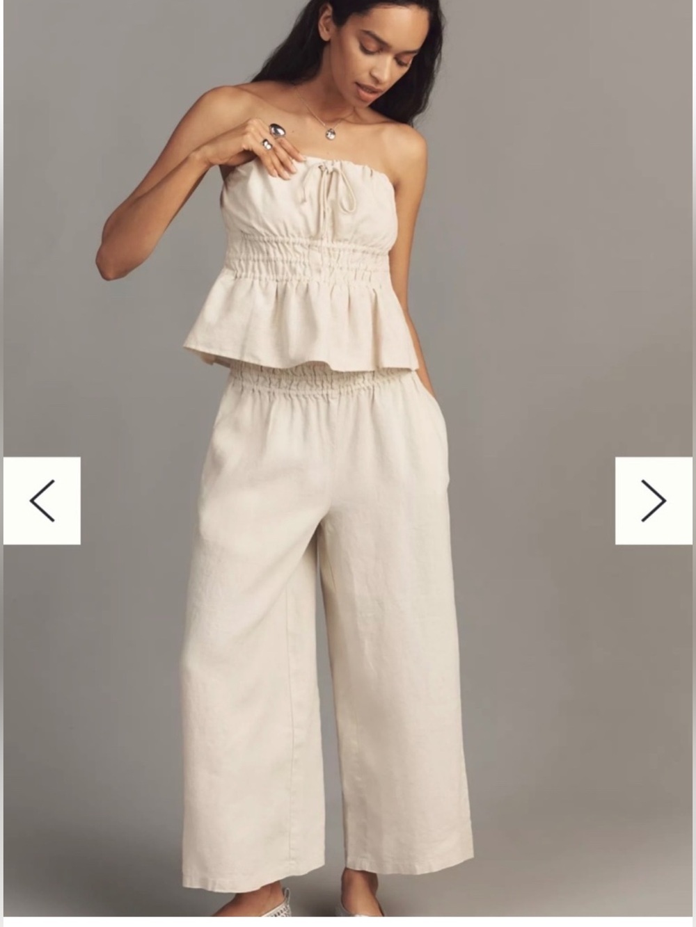 Anthropologie Somerset 100%
Linen Pull-On Pants Tan size 3XL - Picture 6 of 8